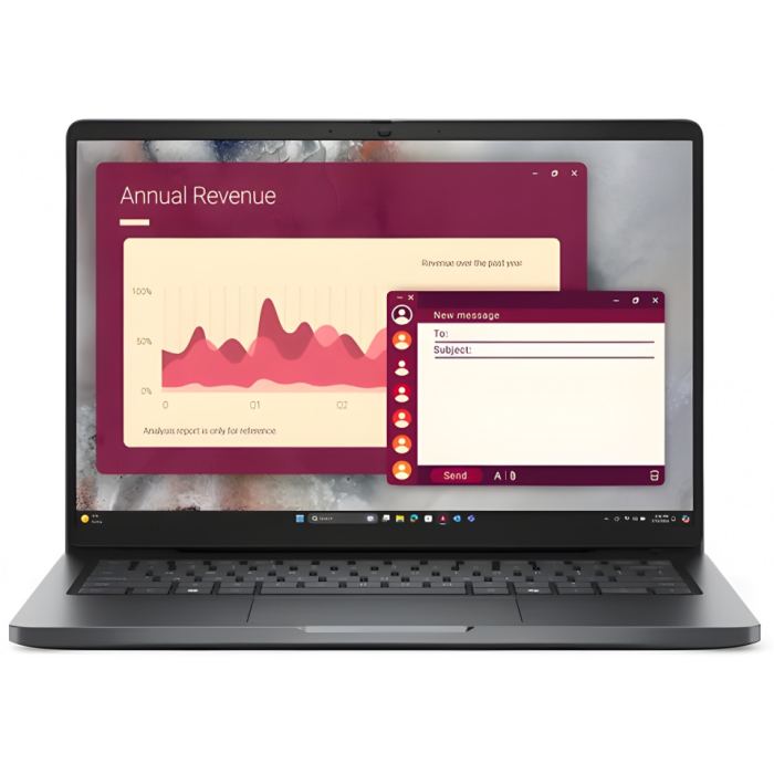 Ноутбук Dell/Pro 14 PC14250/3г/Core Ultra 7/255U/2 GHz/32 Gb/SSD/512 Gb/No ODD/Graphics/integrated/14 ''/1920x1200/Windows 11/Pro/64/Copilot+ PC; Fing
