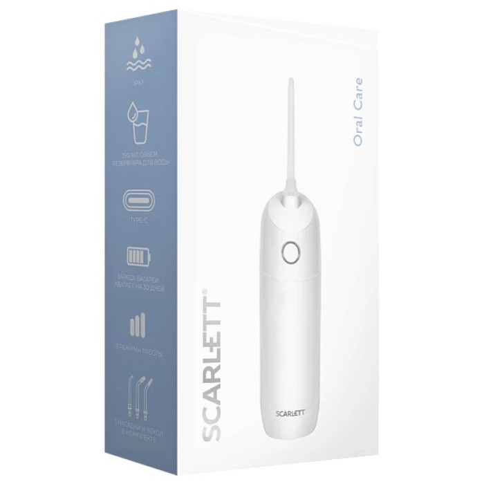 Scarlett ирригатор SC-WF03 импульсный емкость 190 мл