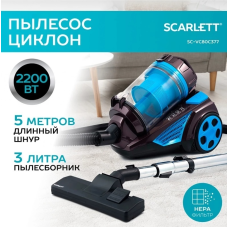 Scarlett SC-VC80C377 голубой, черный