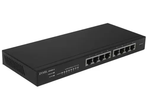 Smart L2 Gigabit PoE Switch Zyxel NebulaFlex GS1915-8EP, 8xRJ-45: 1G PoE+, 60W PoE budget, desktop, fanless