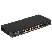 Smart L3 Lite Multi-Gigabit PoE Switch Zyxel NebulaFlex XMG1915-10EP, 8xRJ-45: 1/2.5G PoE++, 2xSFP+, 130W PoE budget, desktop, fanless