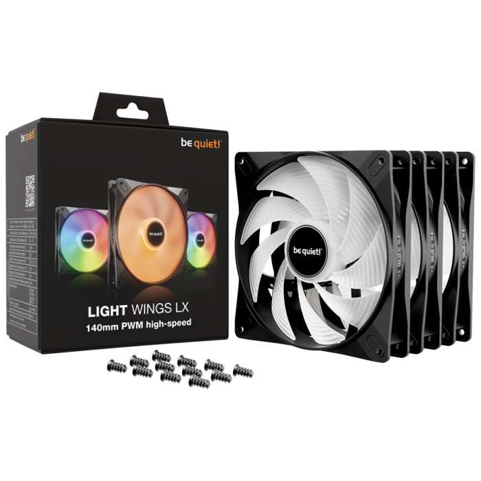 Вентилятор be quiet LIGHT WINGS LX 140mm PWM HS 3-Pack BL130