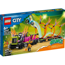 Конструктор LEGO Трюковый грузовик и огненное кольцо, деталей 479 шт