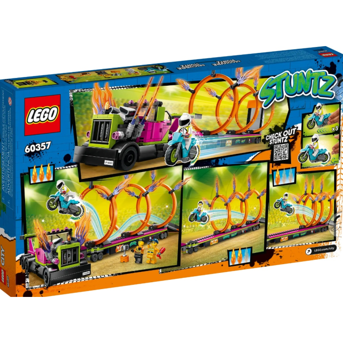 Конструктор LEGO Трюковый грузовик и огненное кольцо, деталей 479 шт