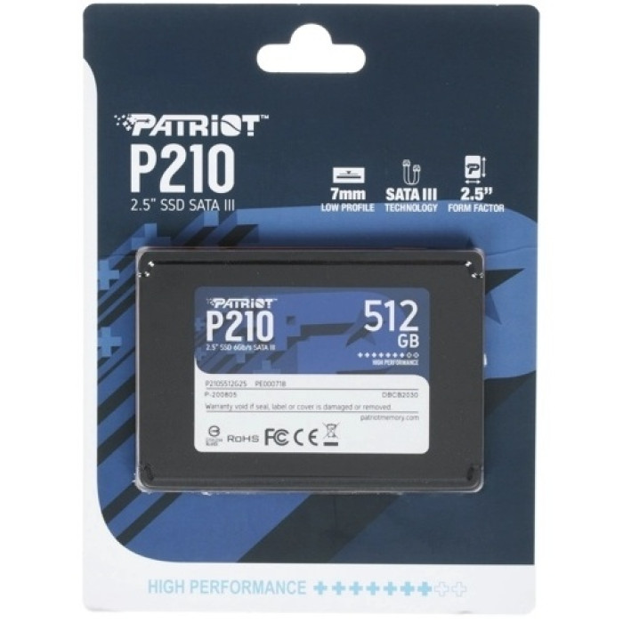 SSD Patriot P210S512G25 512 ГБ