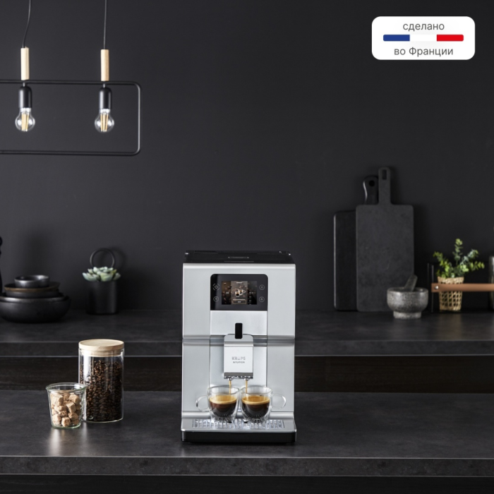 Кофемашина Krups Intuition Preference+ EA875E10 серебристый
