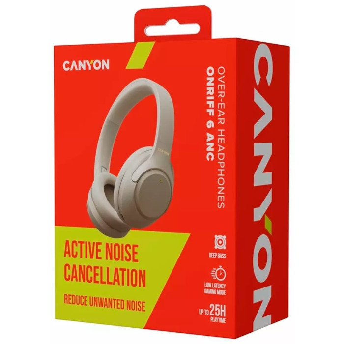 Наушники Canyon OnRiff 6 ANC серый