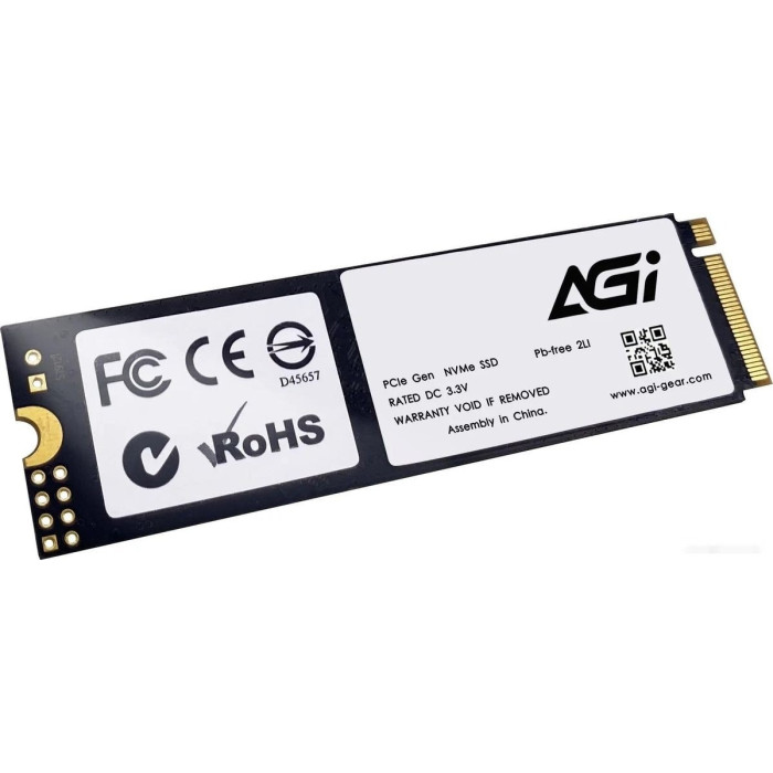 Твердотельный накопитель AGI AI818, 1Tb PCIe Gen4, Read 4700Mb/s, Write 2800Mb/s, Retail<br>330300