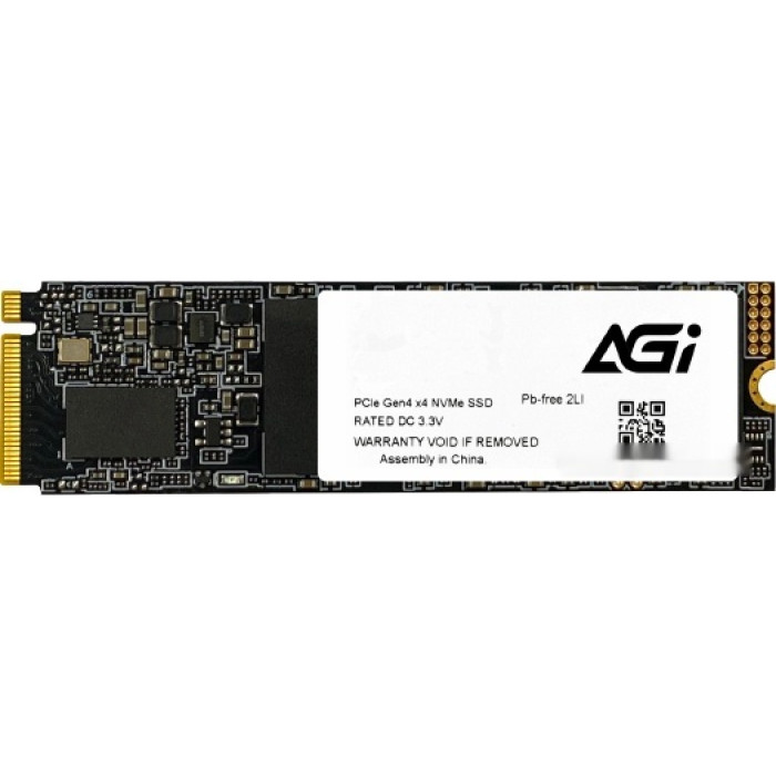 Твердотельный накопитель AGI AI818, 1Tb PCIe Gen4, Read 4700Mb/s, Write 2800Mb/s, Retail<br>330300