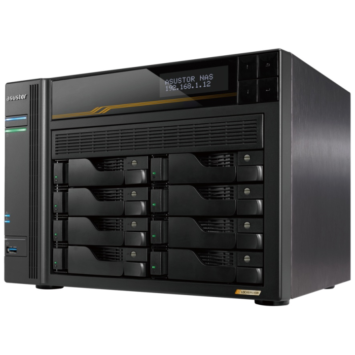 Сетевой накопитель ASUSTOR AS6808T 8-bay NAS server 16GB DDR5 AMD Ryzen V3C14 - 2x 10 GbE + 2x 5 GbE<br>328752