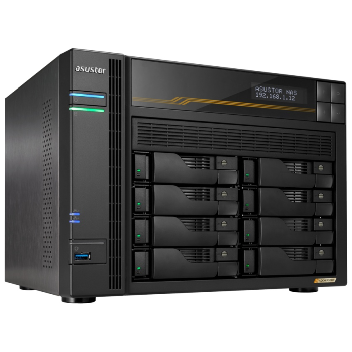 Сетевой накопитель ASUSTOR AS6808T 8-bay NAS server 16GB DDR5 AMD Ryzen V3C14 - 2x 10 GbE + 2x 5 GbE<br>328752