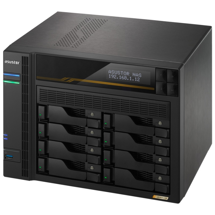Сетевой накопитель ASUSTOR AS6808T 8-bay NAS server 16GB DDR5 AMD Ryzen V3C14 - 2x 10 GbE + 2x 5 GbE<br>328752
