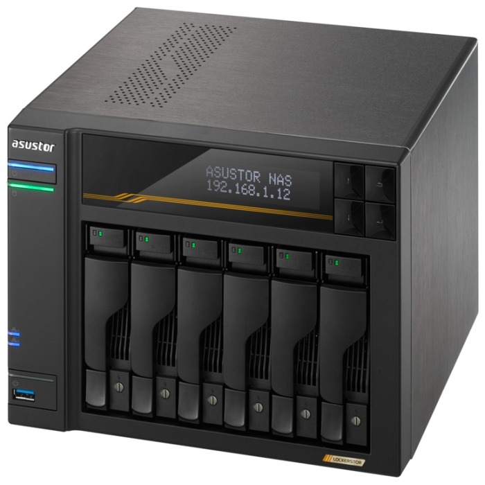 Сетевой накопитель ASUSTOR AS6806T 6-bay NAS server 16GB DDR5 AMD Ryzen V3C14 - 2x 10 GbE + 2x 5 GbE.<br>328750