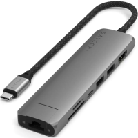 Док-станция Satechi 7-in-1 USB-C Slim серый