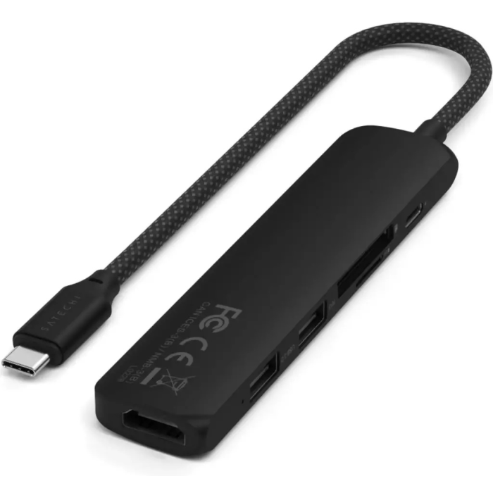 Док-станция Satechi 6-in-1 USB-C Slim Multiport черный