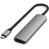 Док-станция Satechi 4-in-1 USB-C Slim Multiport серый