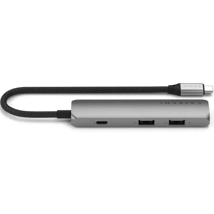 Док-станция Satechi 4-in-1 USB-C Slim Multiport серый