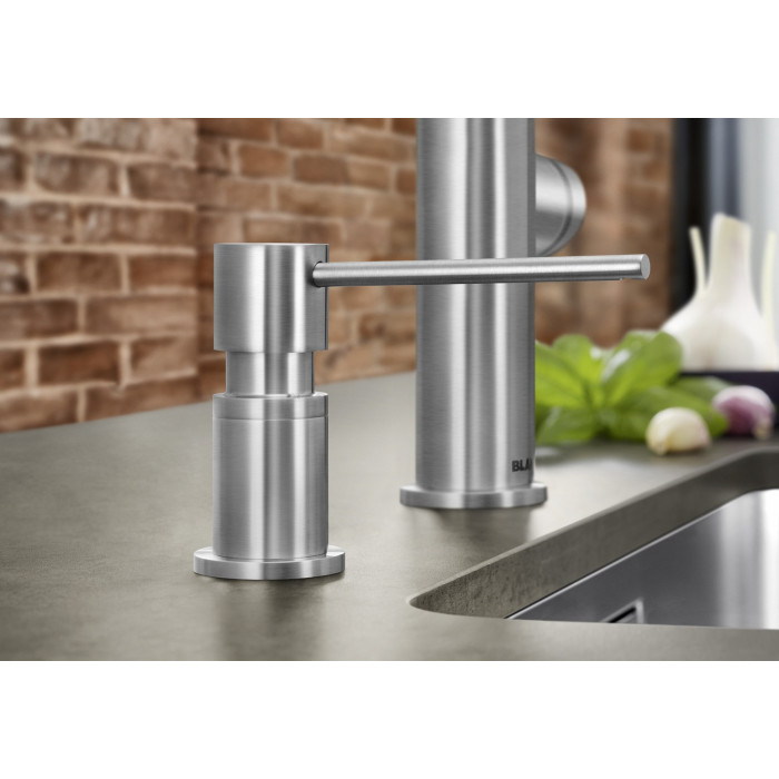 Дозатор для моющего средства Blanco 527743 Дозатор Lato Satin Dark Steel