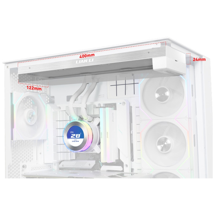 Кулер LIAN LI Hydroshift ll LCD-C 360N White G89.GHS2LCD36W.00