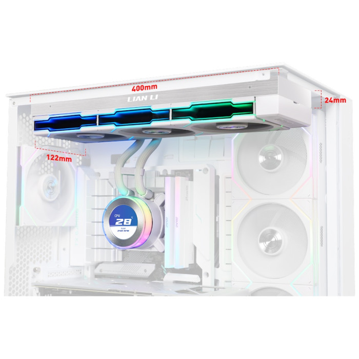 Кулер LIAN LI Hydroshift ll LCD-C 360TL White G89.GHS2LCD36TW.00