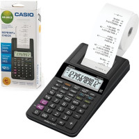 CASIO HR-8RCE-BK-W-EC, 12-разрядный, черный