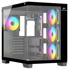 Корпус Wintek Bastion 925-B TG, ATX, USB 1*3.0/2*2.0, 4*12cm ARGB PWM (контр. + пульт д/у), чёрный