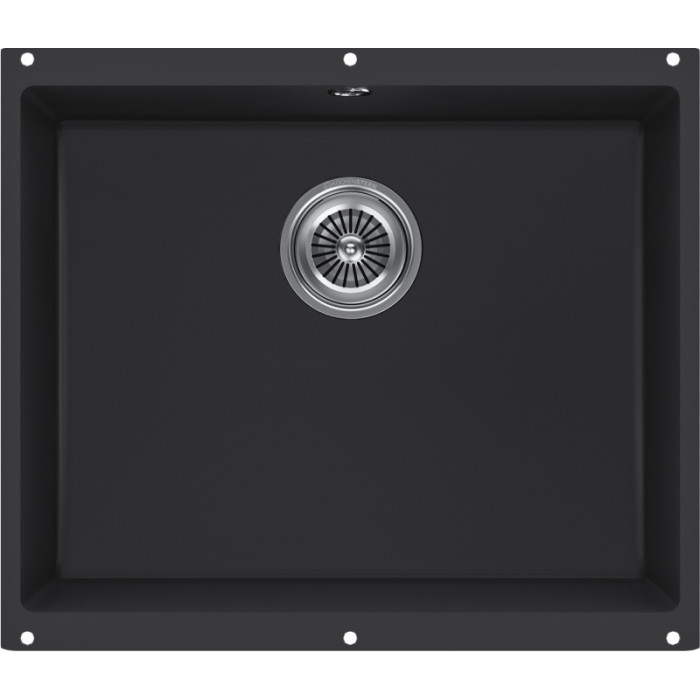 KuchenStern UNDER 60 Ku-Granit черный 101BL10 (KS-800108) подстольная 53х46х20 см, искусственный гранит, тон черный