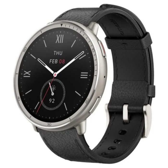 Смарт часы Amazfit Active 2 Round A2437 Black Leather<br>77066