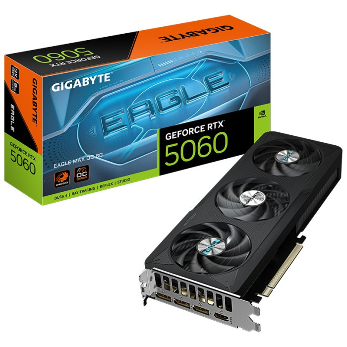 Видеокарта Gigabyte (GV-N5060EAGLEMAX OC-8GD) RTX5060 EAGLE MAX OC 8G<br>79752
