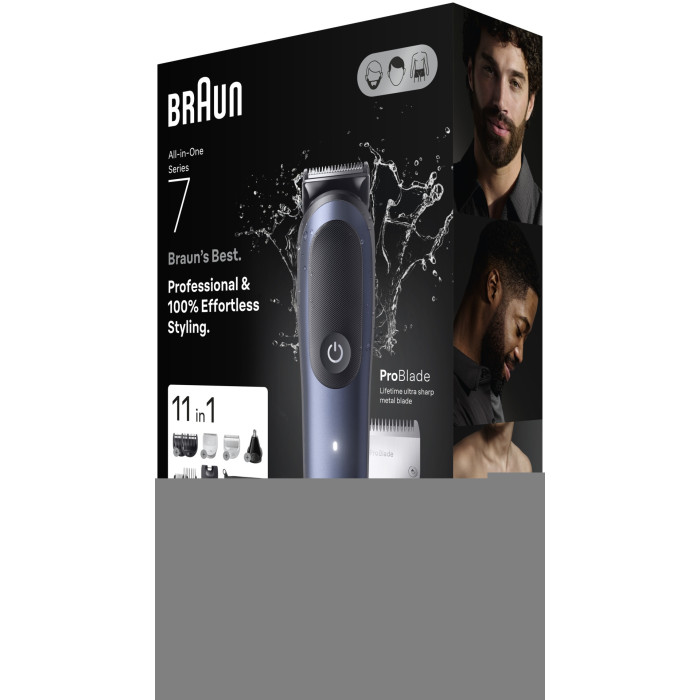 Braun триммер для бороды и усов, для носа, для ушей, для стрижки AIO7540