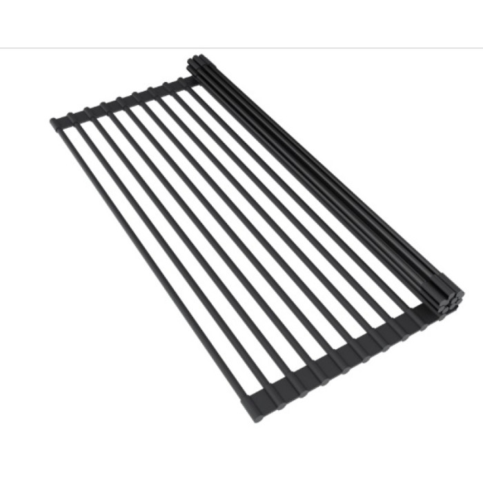 Ролл-мат для мойки KuchenStern DARK EdelSteel черный силикон 578BS50 35.3x42 см