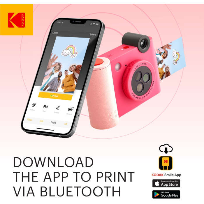 Kodak Smile+ темно-розовый