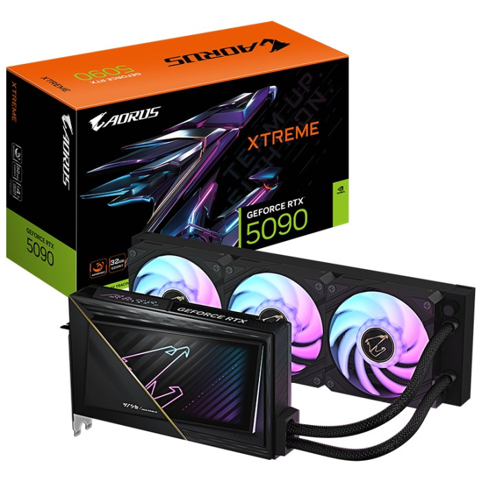 Видеокарта Gigabyte (GV-N5090AORUSX W-32GD) RTX5090 AORUS XTREME WATERFORCE 32G<br>76365