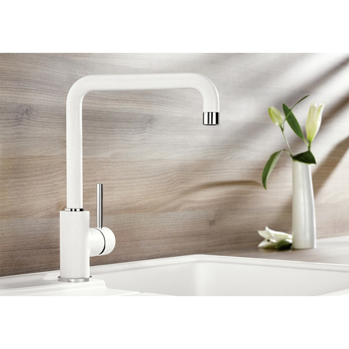 Смеситель для кухни Blanco Mili мягкий белый (527461), латунь, цвет молочный