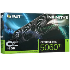 Palit Видеокарта Palit GeForce RTX 5060 Ti Infinity 3 OC [NE7506TS19T1-GB2061S] 16 Гб