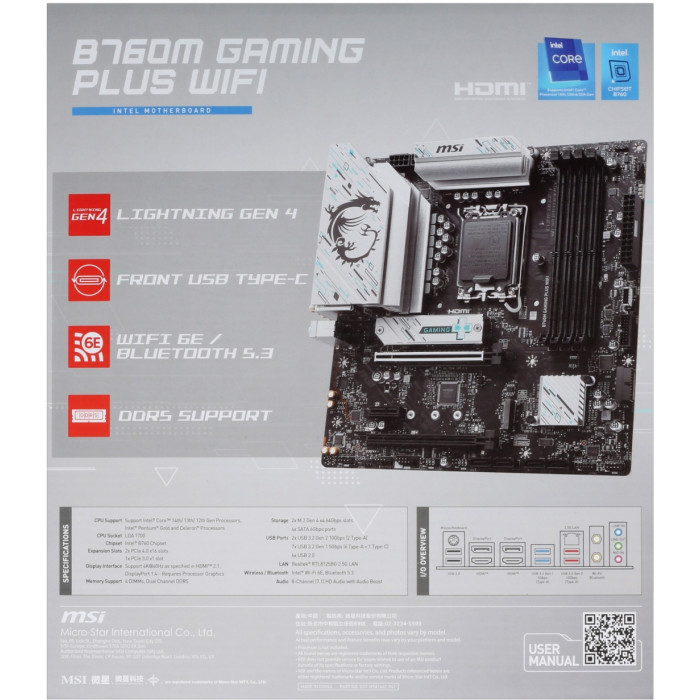 MSI MSI B760M GAMING PLUS WIFI