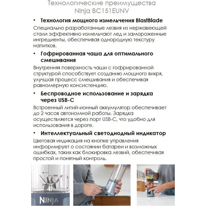 Ninja BС151EUNV										 синий