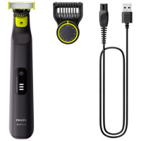 Philips триммер QP6532/10 черный, зеленый