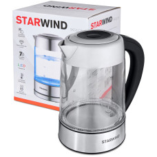 Электрочайник Starwind SKG5213 черный, белый