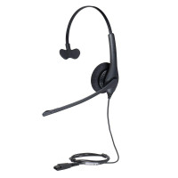 Jabra BIZ 1500 Mono, QD, NC, EMEA<br>Microphone	
Noise cancelling, Uni-directional

Color
black

Impedance
300 Ohm

Microphone sensitivity	
-35 to -31 dB@f=1kHz, Pin=1Pa,0dB=1V/Pa

Headphone sensitivity	
102dB±3dB

One-way headset
Yes

Type of sub - concl