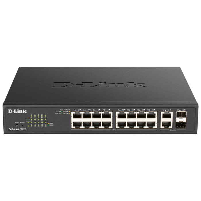 Коммутатор D-link DGS-1100-18PV2/A3A