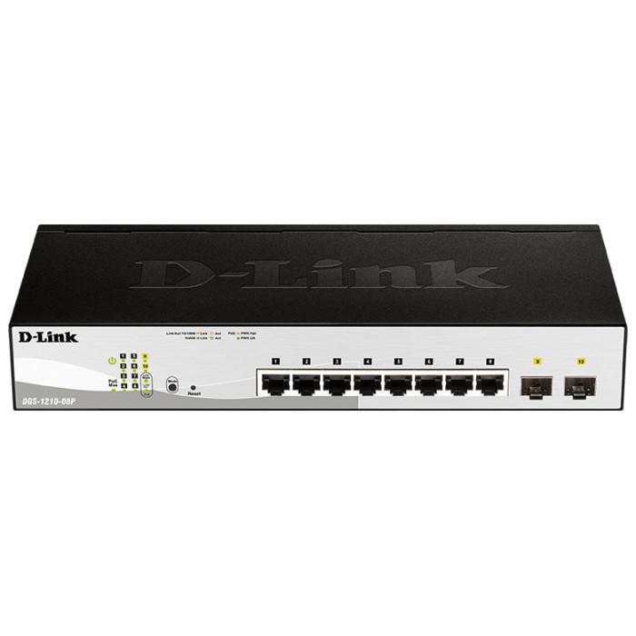 Коммутатор D-link DGS-1210-08P/G3A