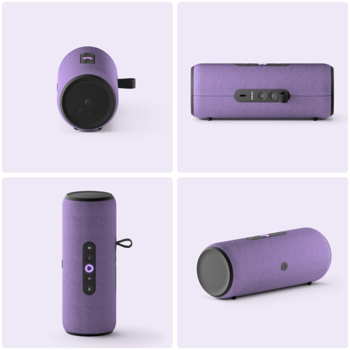 Портативная умная колонка Яндекс Станция Стрит с Алисой, 30 Вт, Фиолетовый<br>80512