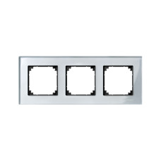 Рамка MERTEN MTN4030-3260 M-Elegance 3 поста стеклянная алмаз<br>58743