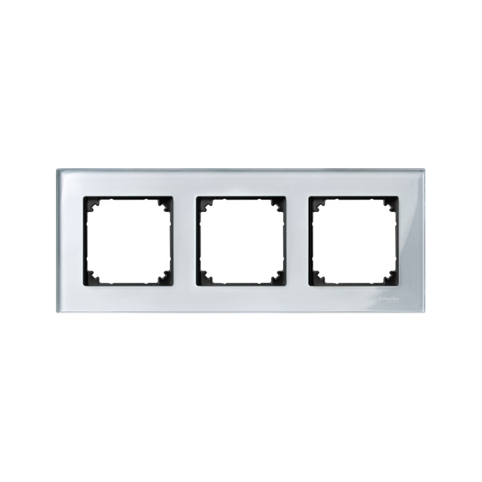 Рамка MERTEN MTN4030-3260 M-Elegance 3 поста стеклянная алмаз<br>58743