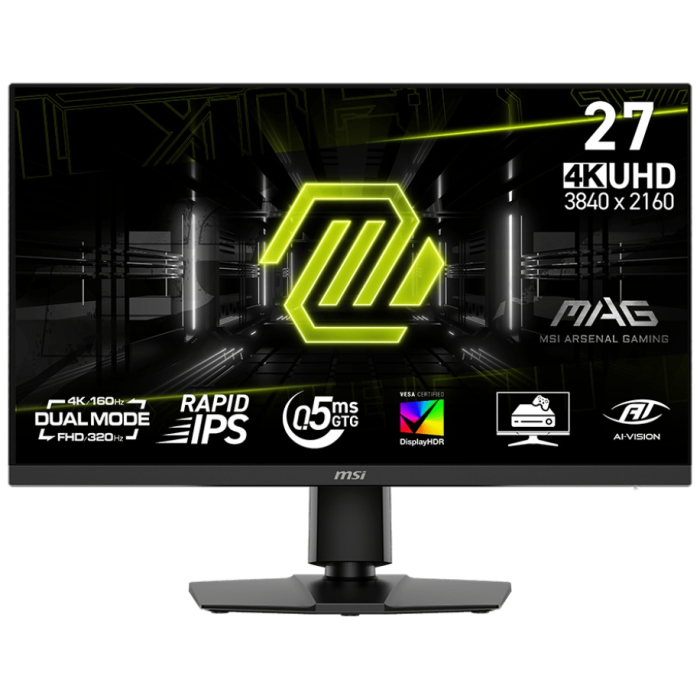 Монитор 27' MSI MAG 272URDF E16 Rapid IPS 3840x2160 160/320Hz 0.5ms 400cd/m2 1000:1 2xHDMI 1xDP HAS