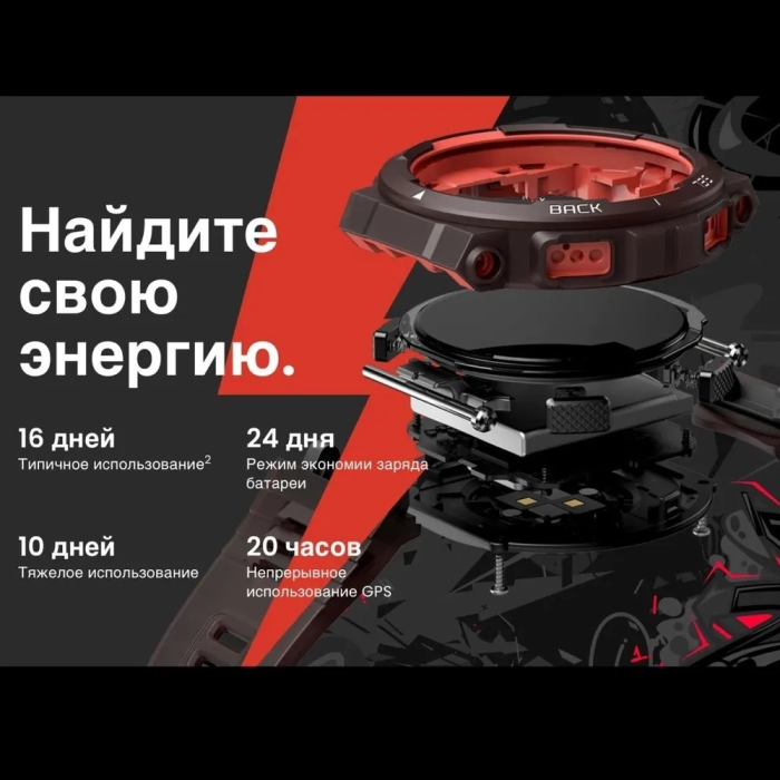 Amazfit Active Edge 33.5 мм серый
