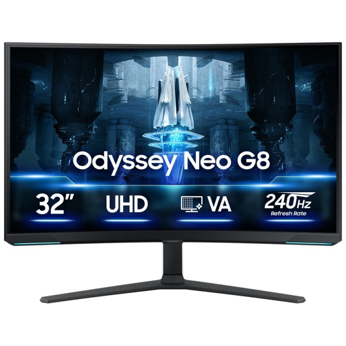 Монитор 32' Samsung LS32BG852NIXCI Odyssey Neo G8 3840x2160/1м-с/1xDP 1.4 HDMI 2.1/240Hz