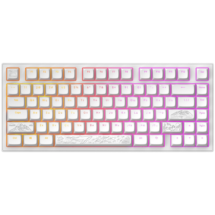Клавиатура Dark Project ALU81A Terra Nostra White