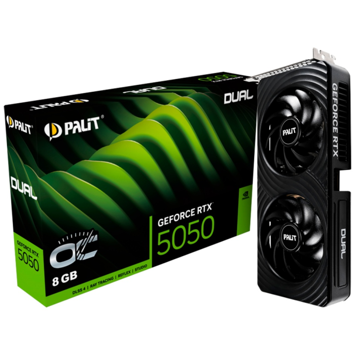 Palit RTX5050 DUAL OC 8G (NE65050S19P1-GB2070D) 8 Гб